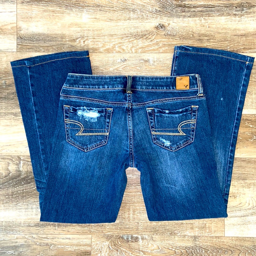 American Eagle stretch, favorite boyfriend size 6R, 28.5 length